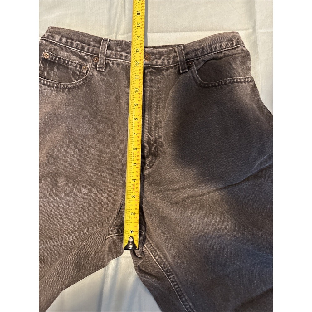 Vintage Gap Classic Fit High Waisted Jeans 12 Long Made in USA Faded Black Denim - Picture 9 of 11